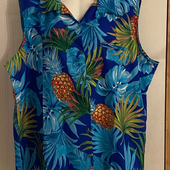 Stylore Sz 3X Tropical Print Top NWT😊😊 - Picture 5 of 11